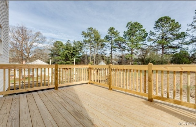 view of wooden terrace