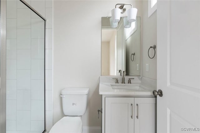 15812 W Millington Dr, Midlothian, VA 23112 - full bathroom featuring vanity, toilet, and a tile shower