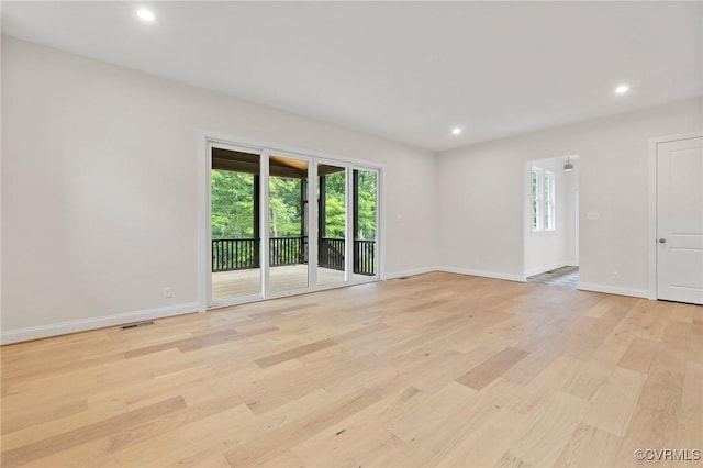 15812 W Millington Dr, Midlothian, VA 23112 - unfurnished room with light wood finished floors, healthy amount of natural light, baseboards, and recessed lighting