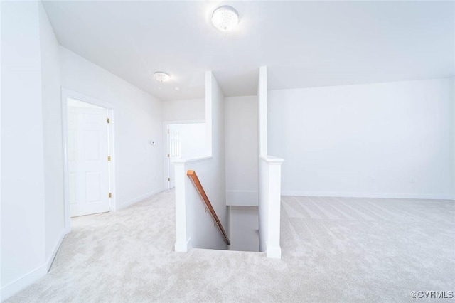 interior space with light colored carpet