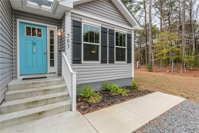 view of property entrance