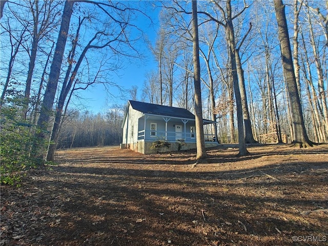 view of front of house featuring covered porch