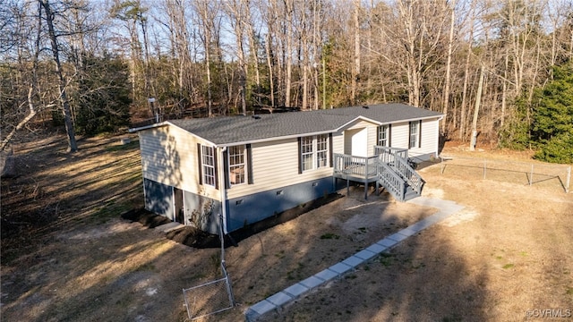 view of manufactured / mobile home