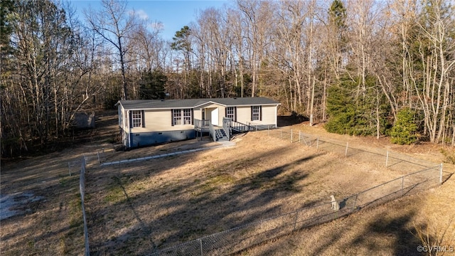 view of manufactured / mobile home