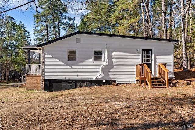 view of back of property