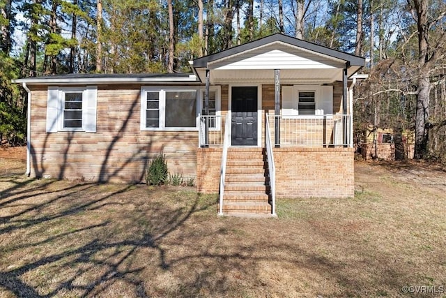 view of front of home with a porch