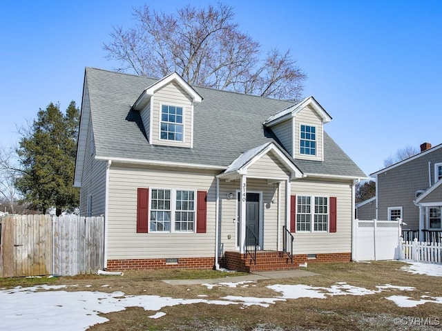 view of cape cod house