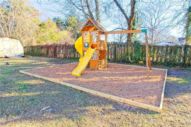 view of jungle gym