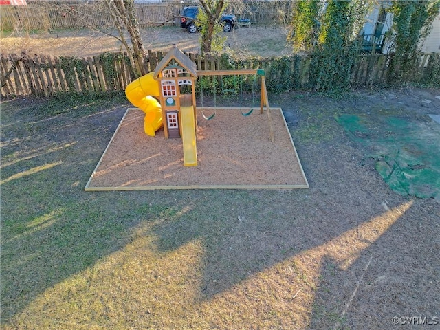 view of jungle gym