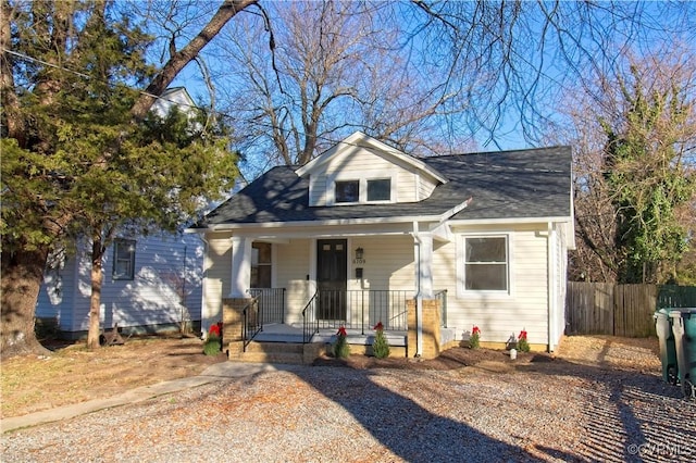 view of bungalow