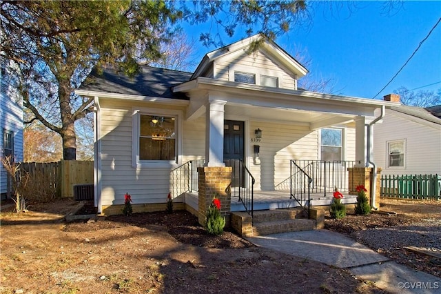 bungalow with covered porch