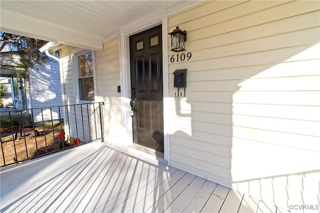 view of entrance to property