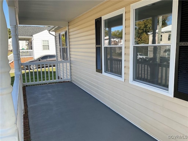 balcony with a porch