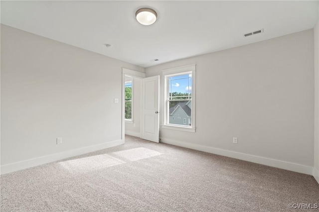 view of carpeted empty room