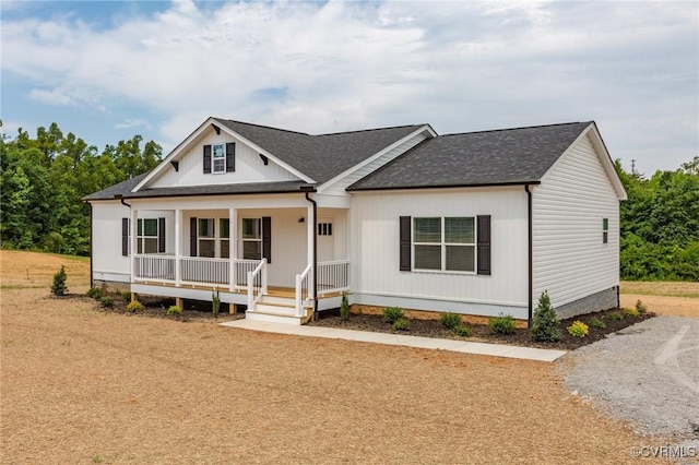 view of front of house with covered porch