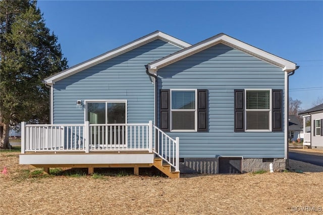 view of rear view of property