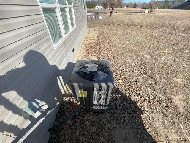 exterior details with central air condition unit