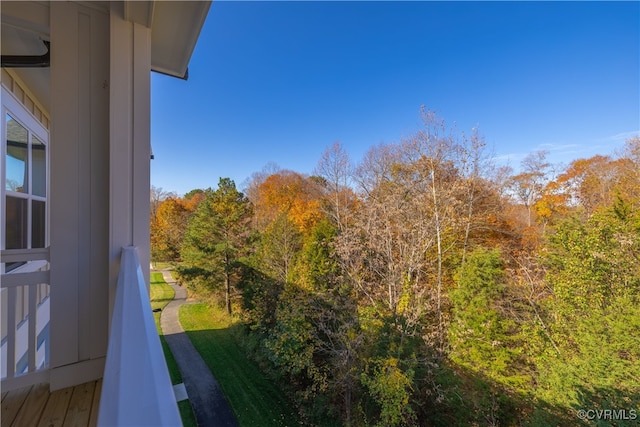 view of balcony