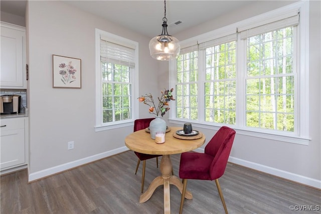 5080 Brandon Pines Way, Providence Forge, VA 23140 - dining area featuring plenty of natural light, baseboards, and wood finished floors
