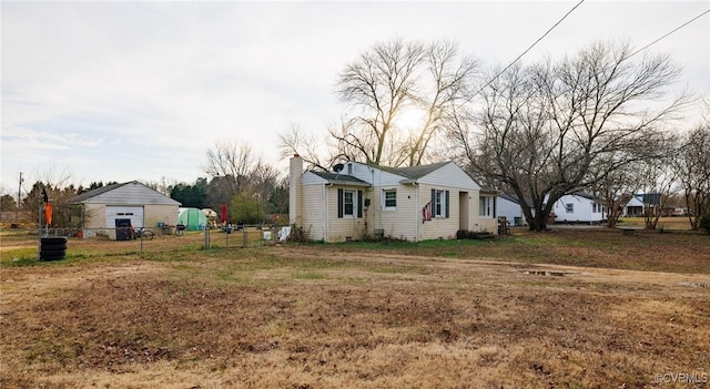 view of home's exterior featuring a lawn