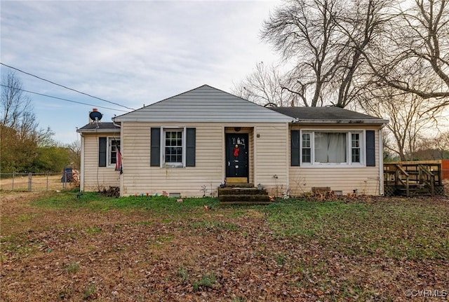 view of front of property