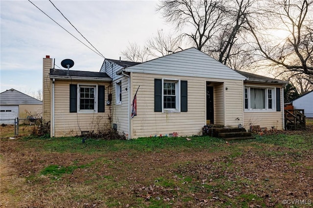 view of bungalow-style home