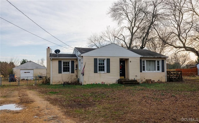 view of front of home