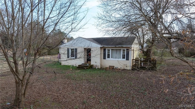 view of bungalow-style home