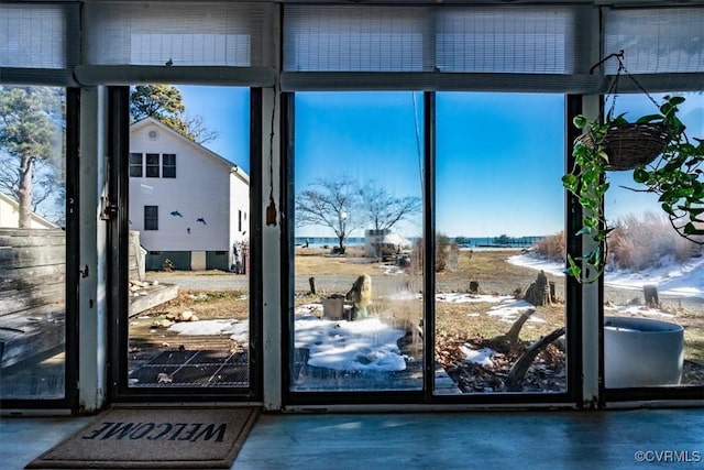 view of doorway to outside