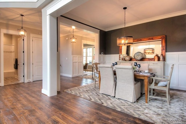 1509 Buford Rd, North Chesterfield, VA 23235 - dining area with ornamental molding and wood finished floors