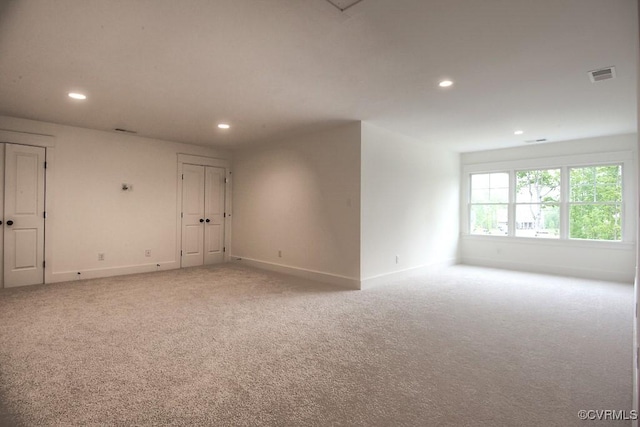 1509 Buford Rd, North Chesterfield, VA 23235 - empty room featuring recessed lighting, light colored carpet, and baseboards
