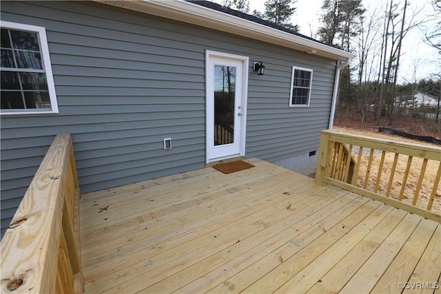 view of wooden terrace