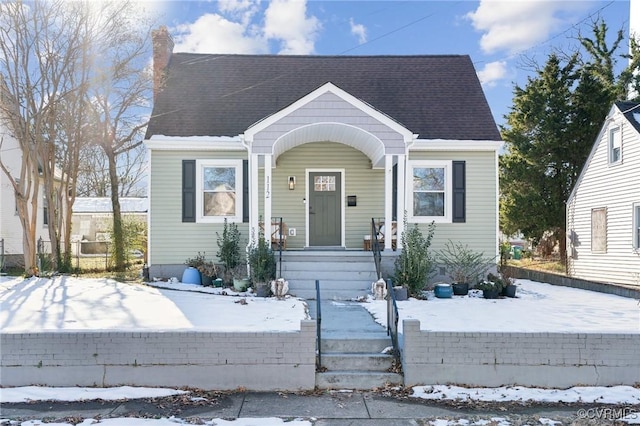 view of bungalow-style home