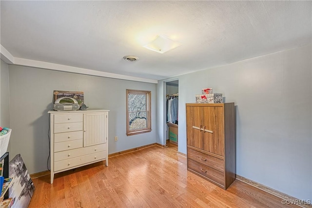 bedroom featuring hardwood / wood-style floors