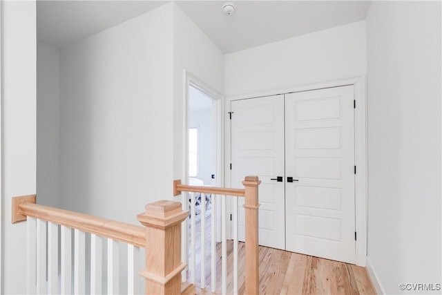 hallway featuring light hardwood / wood-style flooring