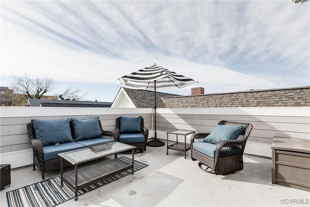 view of patio / terrace featuring outdoor lounge area