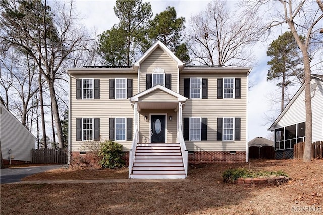 view of colonial-style house