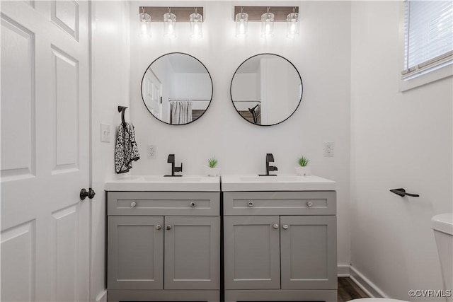 bathroom featuring vanity