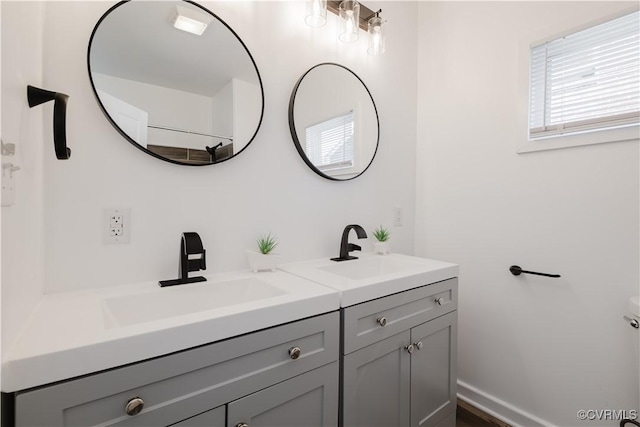 bathroom with vanity