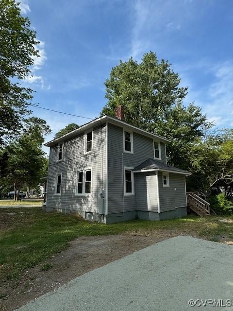 view of back of property