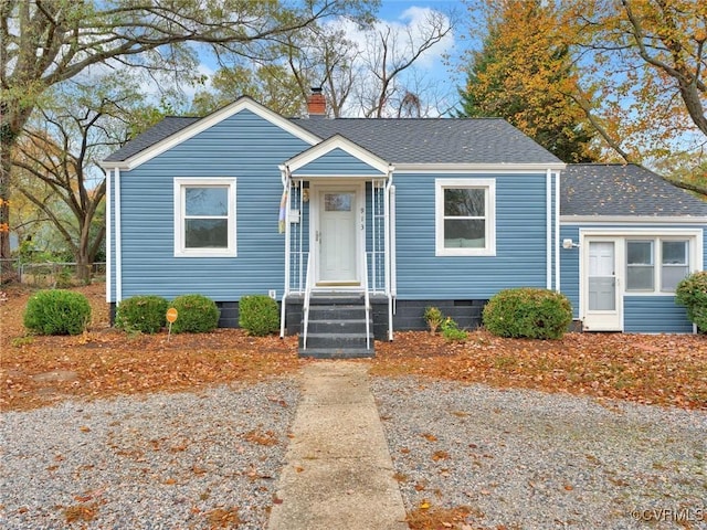 view of bungalow