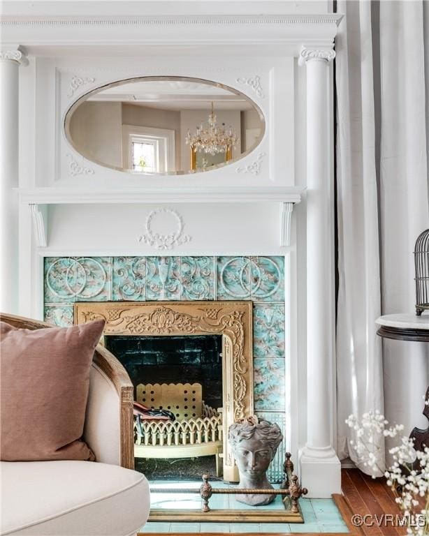 2002 Princess Anne Ave, Richmond, VA 23223 - detailed view of a fireplace