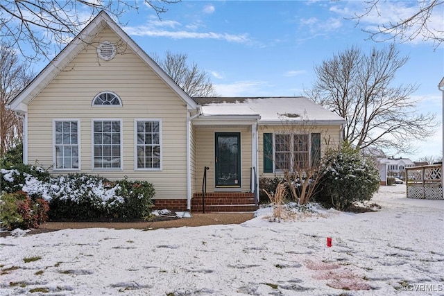 view of bungalow-style home