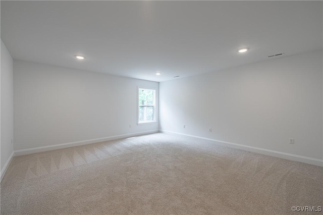 empty room with light carpet