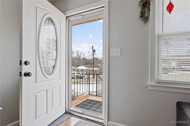 view of entrance foyer