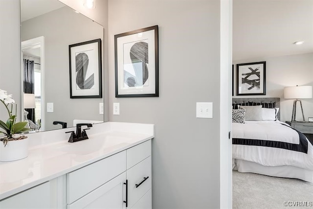 bathroom with vanity