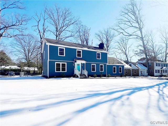 view of colonial home