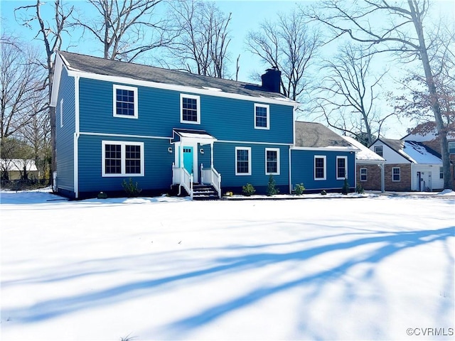 view of colonial-style house