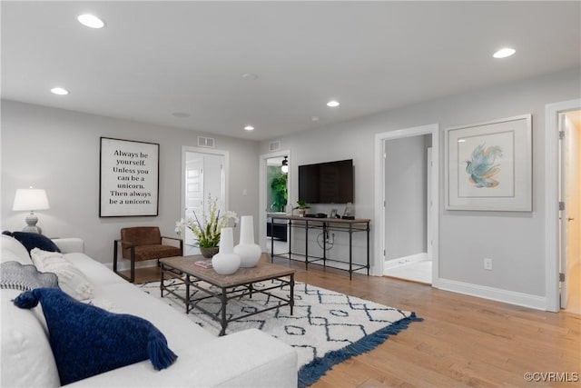 11163 Independence Rd, Ashland, VA 23005 - living room with light hardwood / wood-style flooring