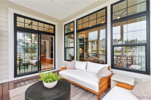 view of patio featuring covered porch